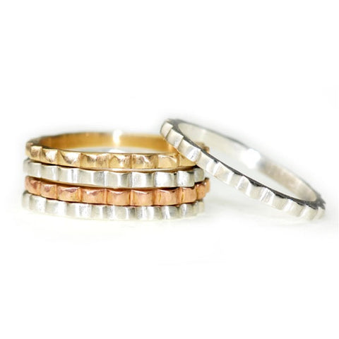 Scalloped Stackable Ring