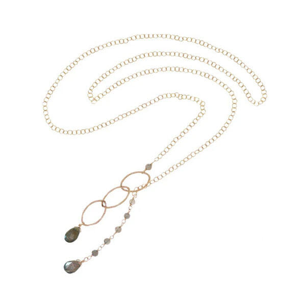 Shooting Star Necklace in Labradorite