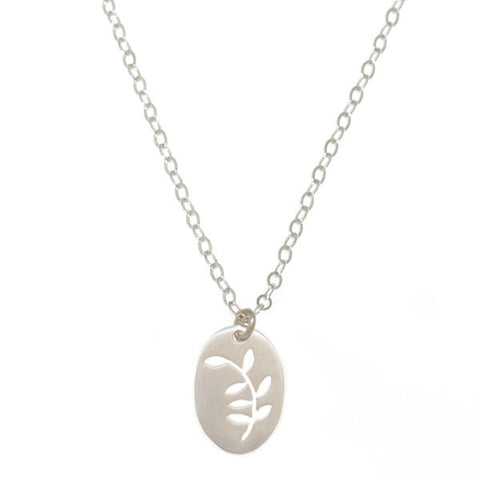 _Pecan Tree Leaves Necklace